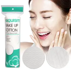 Cosmetic Accessories Disposable Makeup Remover Cotton Double-side Face Round Cleaning Remover Wet Wip Compress Wipes Pads M U7D7