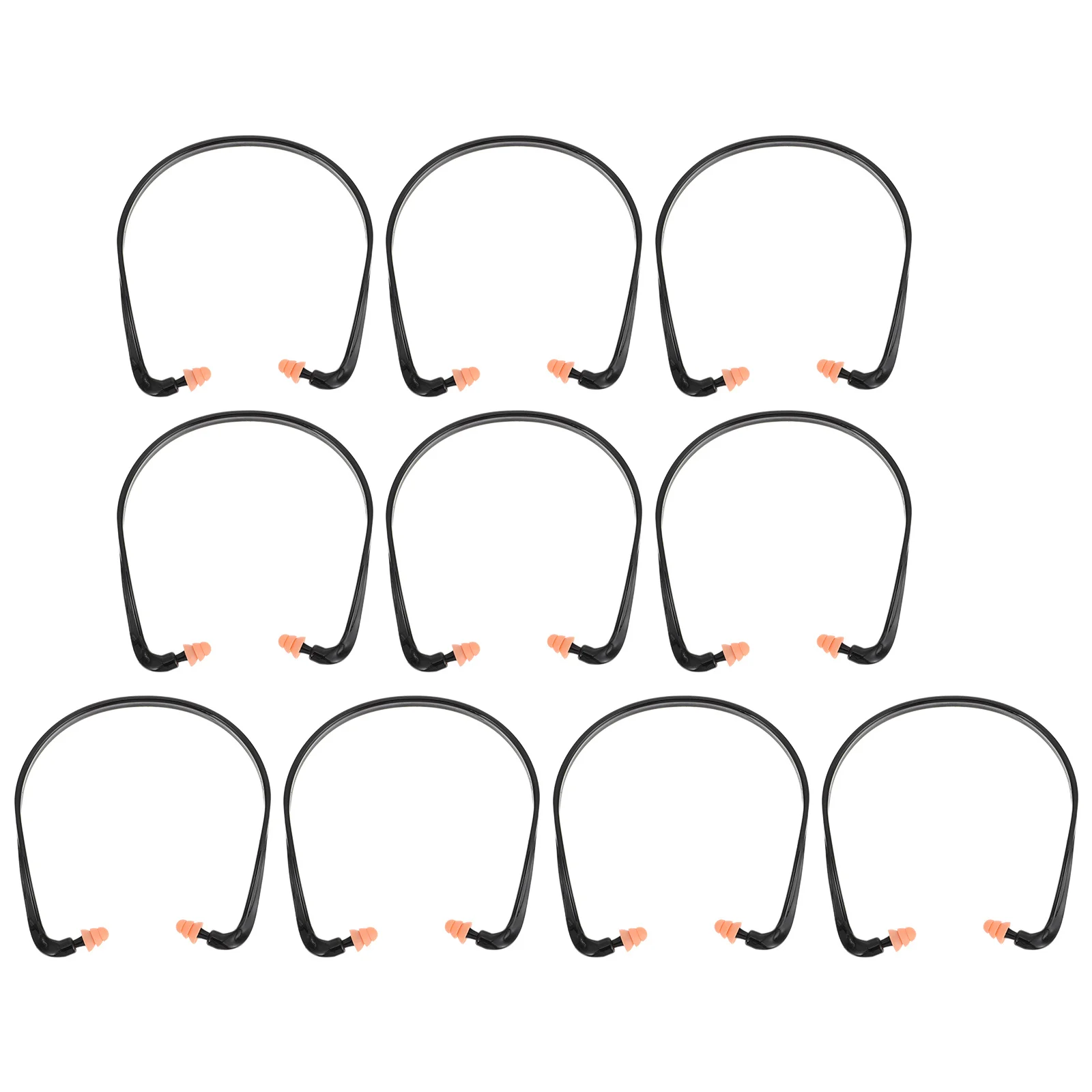 10 قطع من سدادات الأذن الأنيقة والمتينة الناعمة وخفيفة الوزن ومقاومة للضوضاء مثالية لقطارات الطائرات والنوم والدراسة والحماية المحمولة