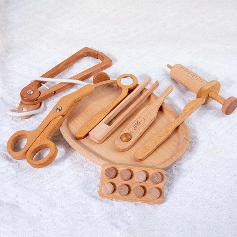 Caja de herramientas para niños/cosméticos para estuche/kits médicos juguete educativo regalo de cumpleaños para niños