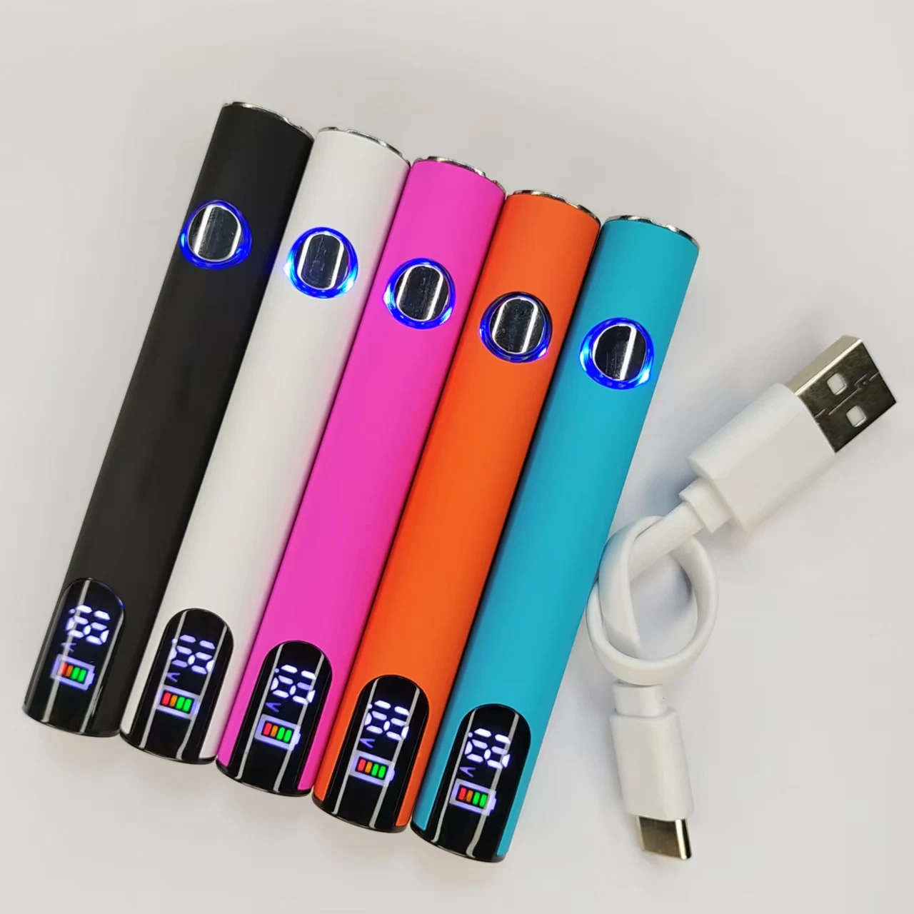 5 PCS LED 510 Thread Battery 500mAh Cart Pen Adjustable Voltage Portable Electric Soldering Iron Welding view 5