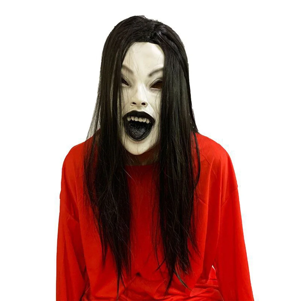 

Horror Mask Halloween Cosplay Realistic Scary Ghost Ghost Monster Woman Mask Festival Haunted House Decoration