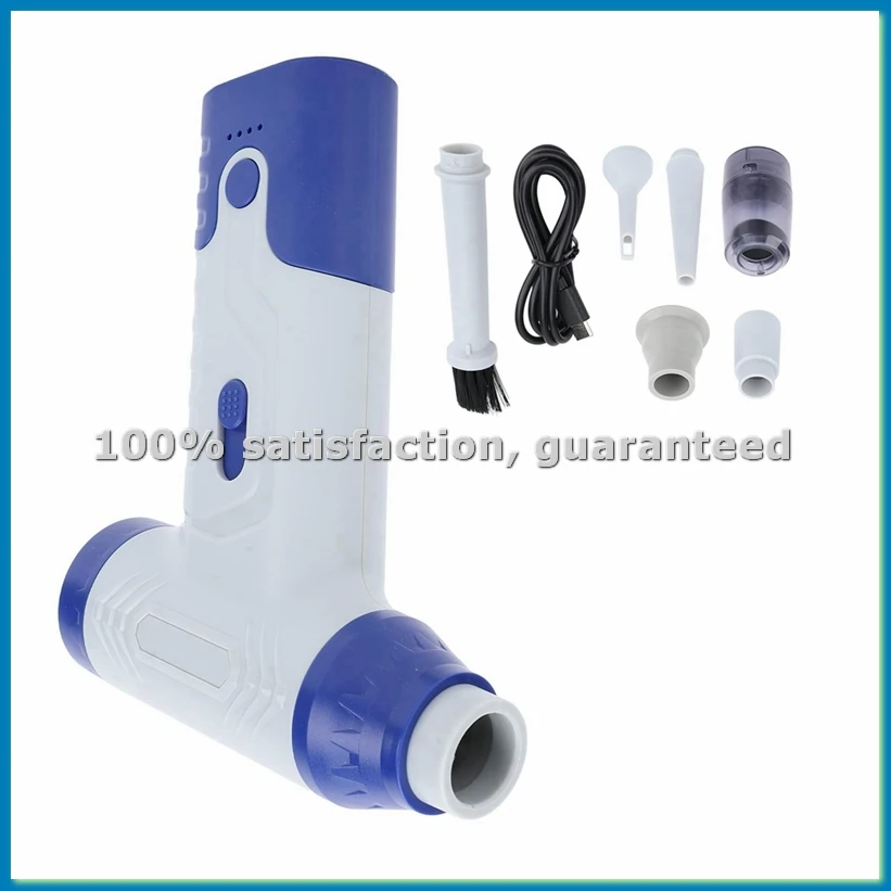 

Портативный мини-вентилятор с бесступенчатой регулировкой скорости, перезаряжаемый турбовентилятор для глубокой очистки и удаления пыли, белый-A51M