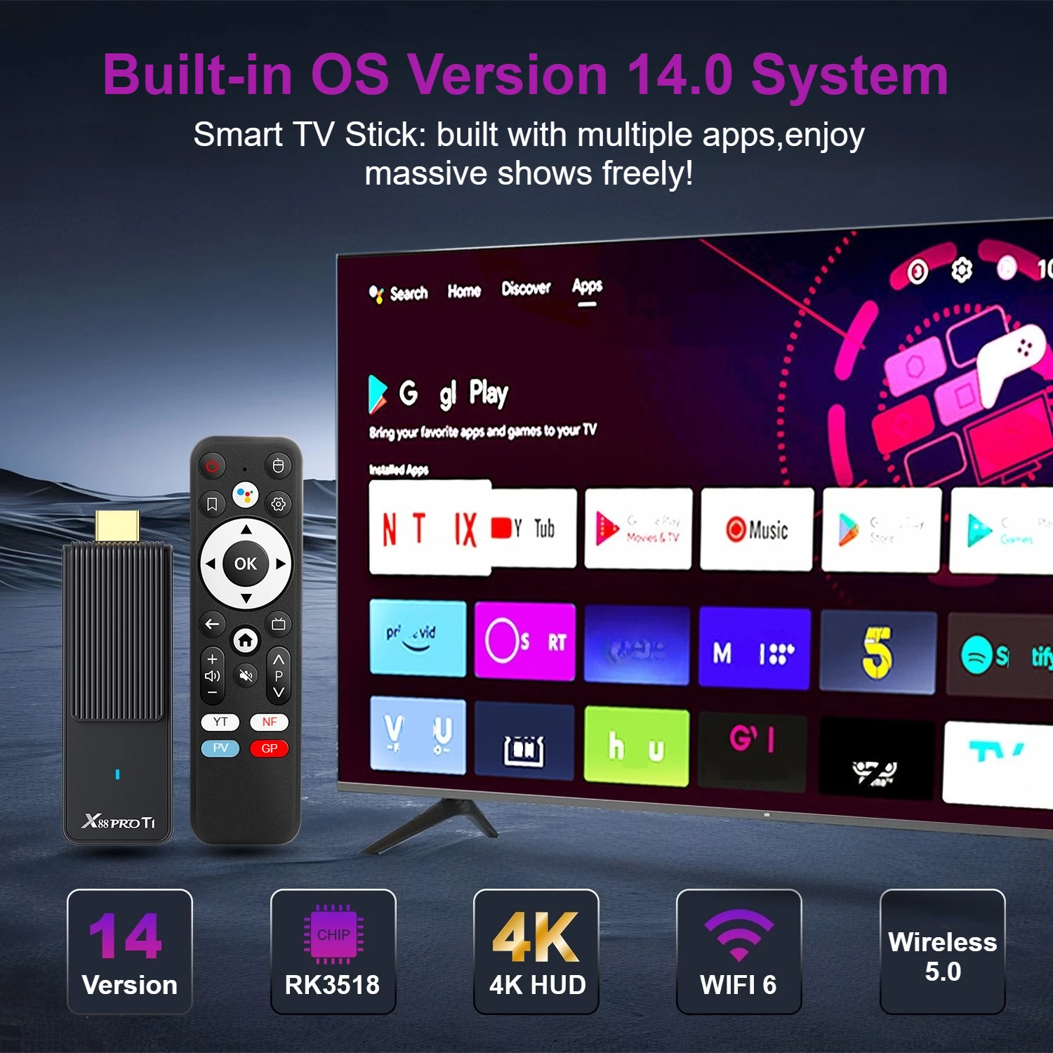 Dispositivo de TV Wifi6 X88 T1 - Home Cinema Quad reseña y precio