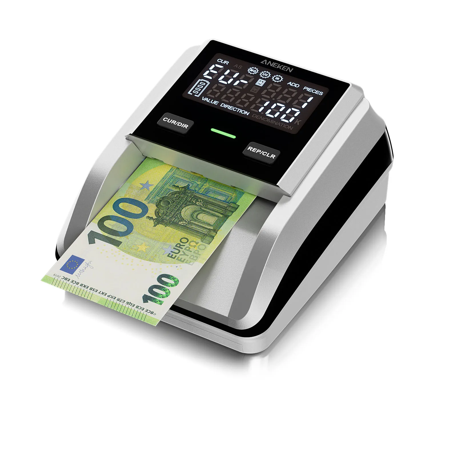 

AL-139 Currency Counterfeit Detector 2.8'' Screen Bill Checker with UV MG IR Detection Total Value Add Function USD EUR