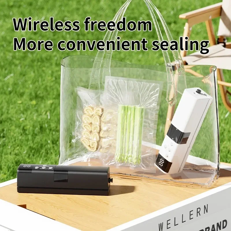 Tragbares USB-Lade-Vakuumiergerät – ein multifunktionales Lebensmittelversiegelungsgerät mit Versiegelung, externer Absaugung und Inflationsfunktionen