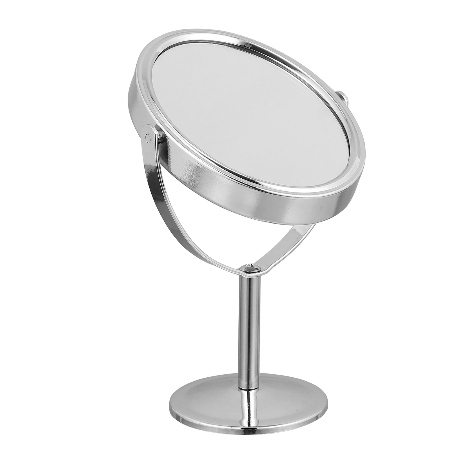 Desktop Make-Up Spiegel Draaibaar Met Standaard Tafel Zwart Staand Dubbelzijdig Vergrotende Make-Up Dressoir Vergrootglas