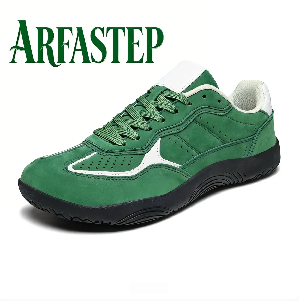 

ARFASTEP Новые мужские кроссовки с широким носком, повседневные, с мягкой подошвой, дышащие, сетчатые, удобные, для ходьбы, эффект босых ног