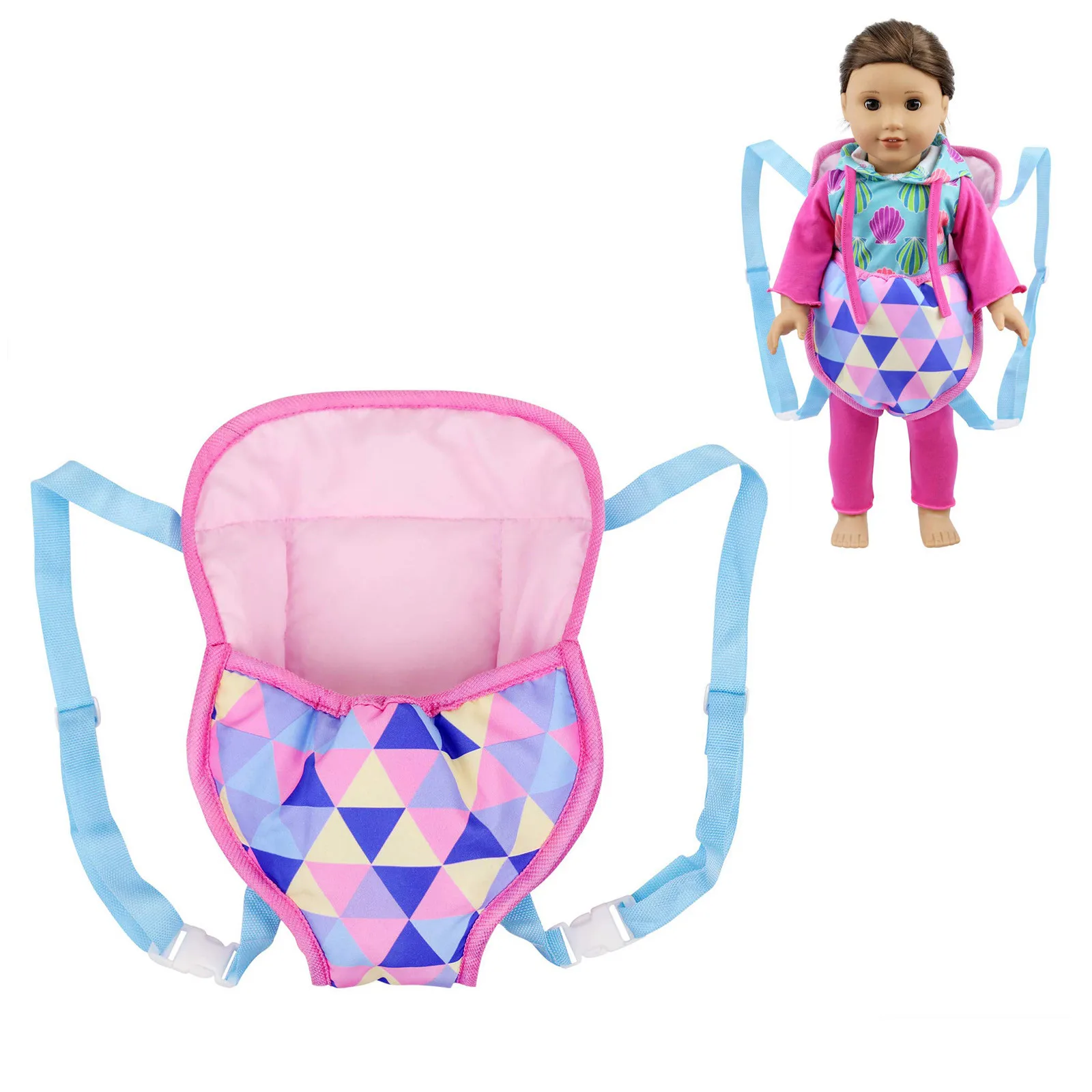 Baby Doll Backpack Doll Accessories Out Going Carry Bag With Straps for 43cm Baby New Born Doll 18 Inch Dolls Backpack Bag