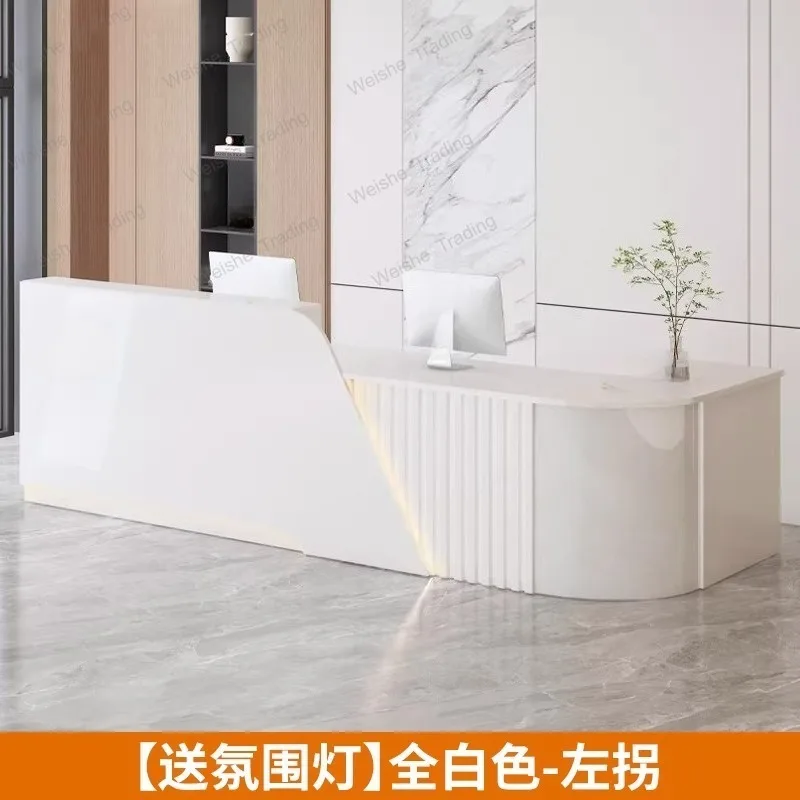 

Стол-прилавок для магазина, салона красоты, парикмахерской, супермаркета, угловой стойки ресепшн, небольшой барный стол-тумба