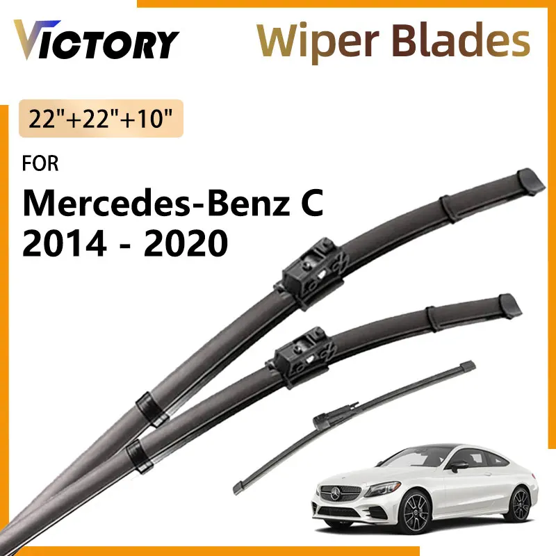 

Front Rear Wiper Blades For Mercedes-Benz C Class W205 S205 2014 - 2020 2018 2017 2016 2015 Accessorie Windshield Window Brushes