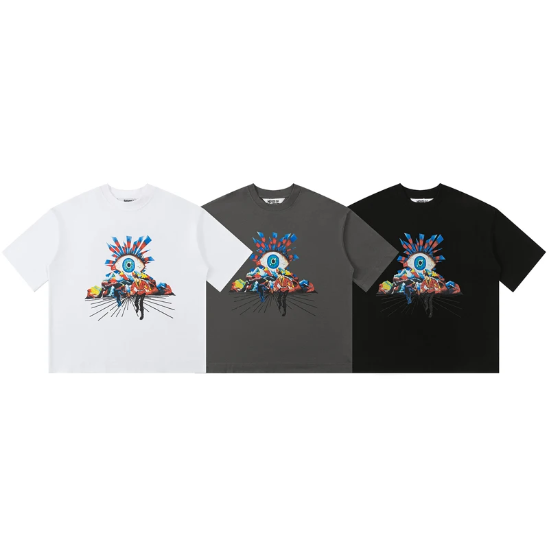 American Trend Brand House of Errors Short Sleeve Unisex High Street Spring Summer New Print T-shirt HOUSE OF ERRORS Top Tee