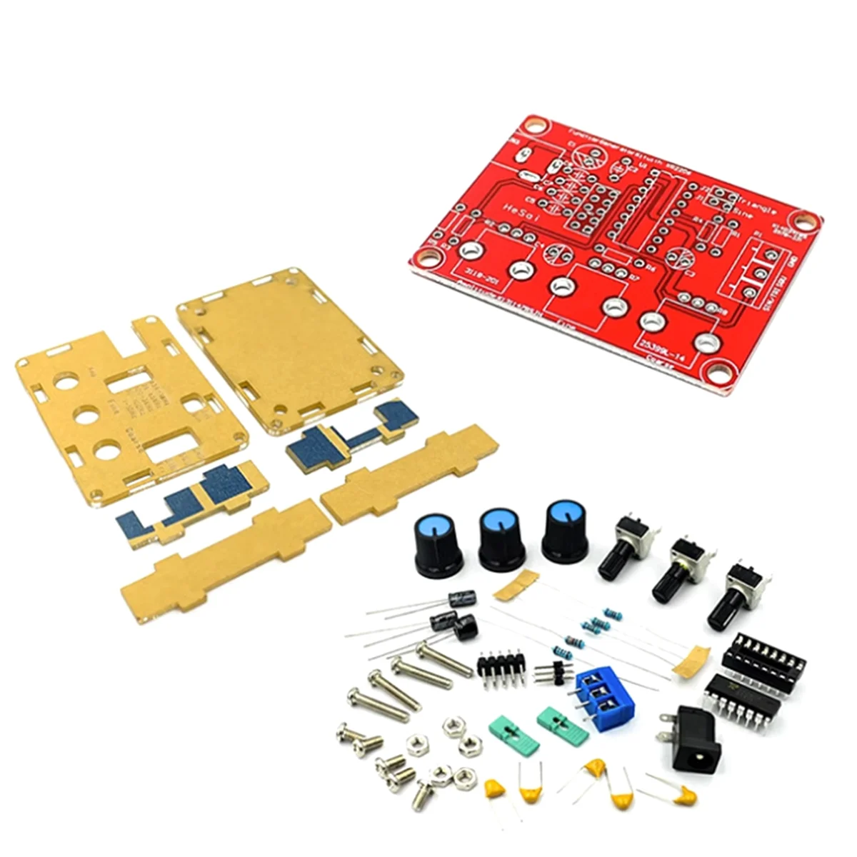 

2025+XR2206 High Precision Signal Generator DIY Kit Sine Triangle Square Waves 1Hz 1MHz Frequency Range Adjustable Frequency