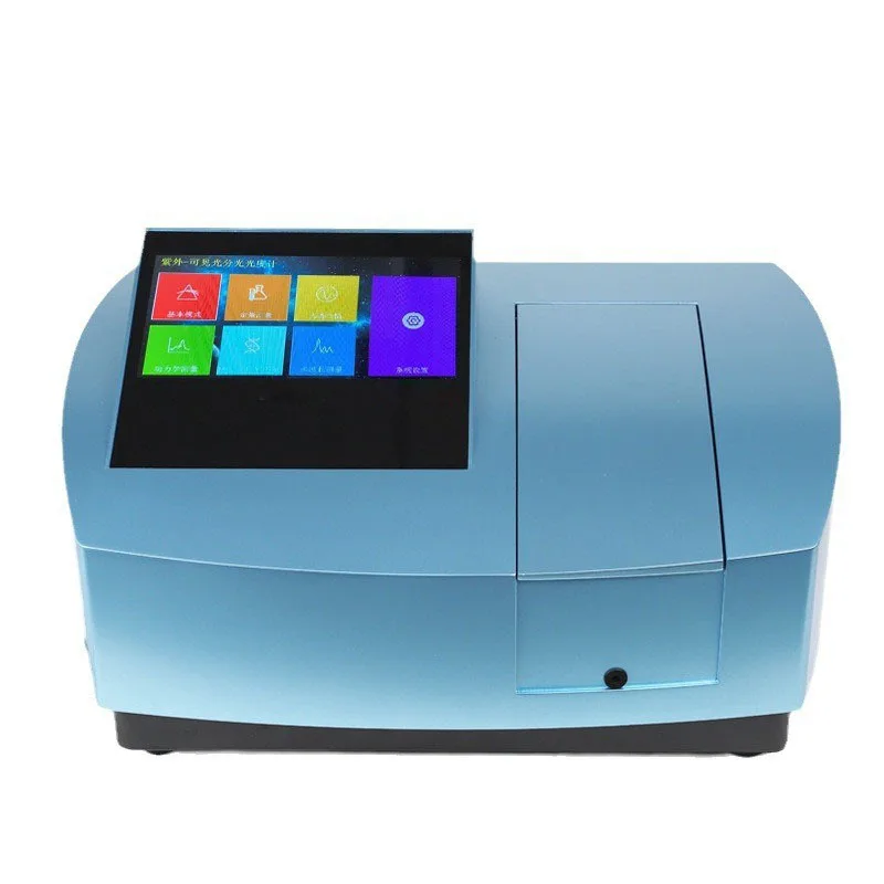 Visible spectrophotometer Double beam of light Benchtop spectrometer, quantitative qualitative analysis Purple photometer