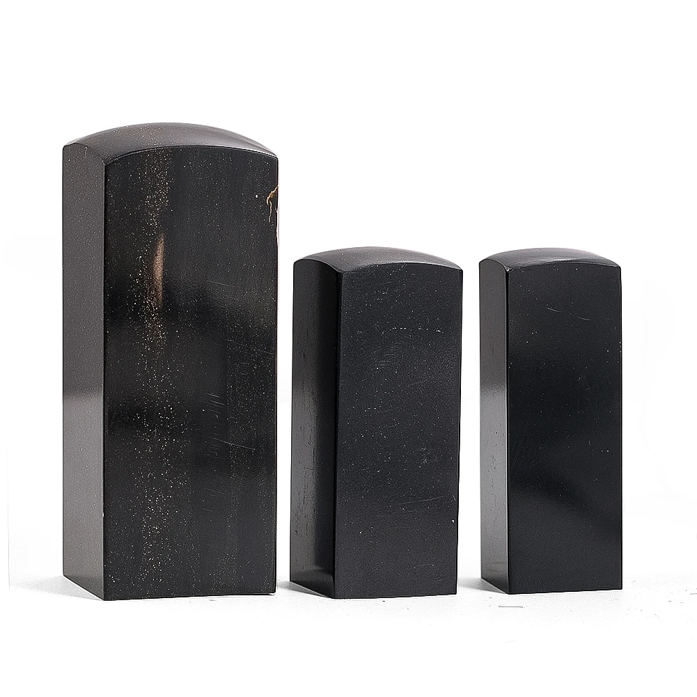 1PC Natural Black Buffalo Horn DIY Seal Raw Material Paperweight Home Decor Kitchen Knife Handle Material Handmade Crafts Making