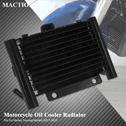 Motorcycle Oil Cooler Radiator Water Tank Cooling Cover For Harley Touring Tri Electra Street Glide Road King FLTRX FLHR 17-2023