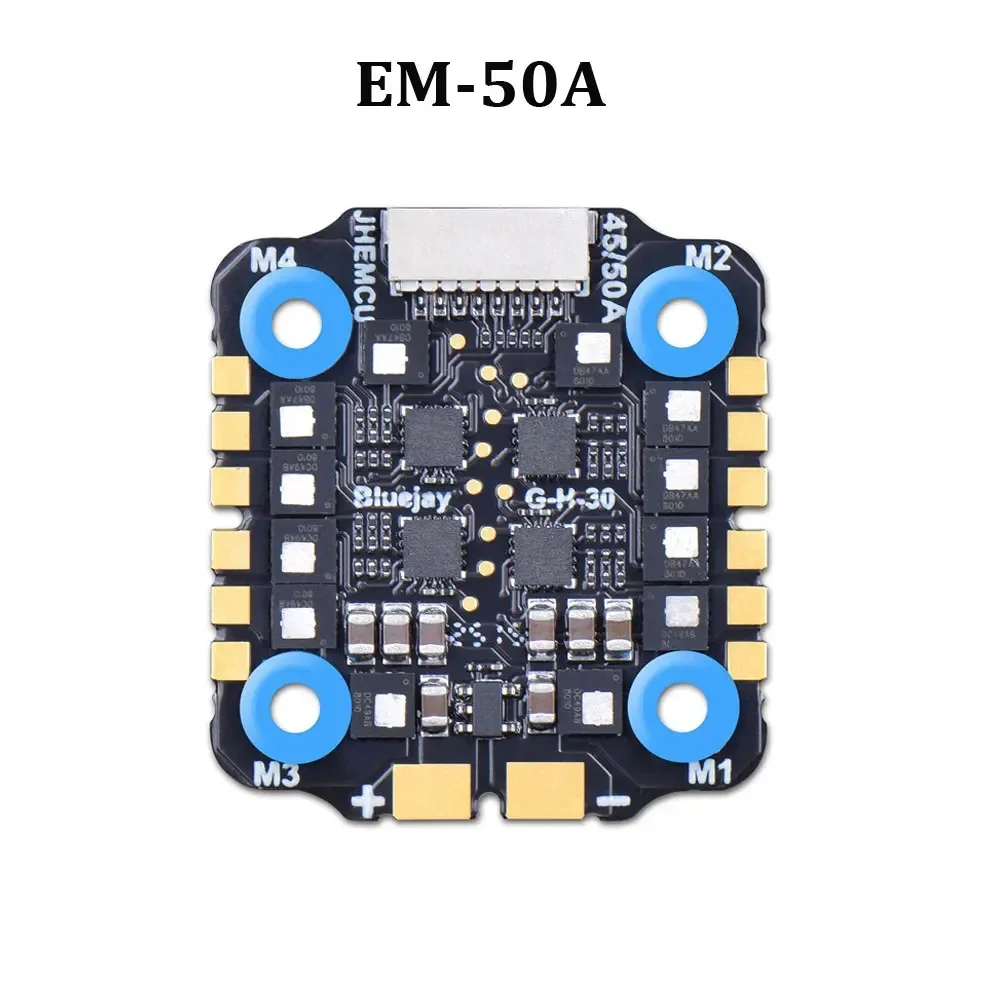 JHEMCU EM 4in1 ESC بدون فرش - 45A/50A | 2-6S LiPo، حامل M4 مقاس 20 × 20 مم، متانة عالية | لطائرات السباق بدون طيار FPV والحرة #5