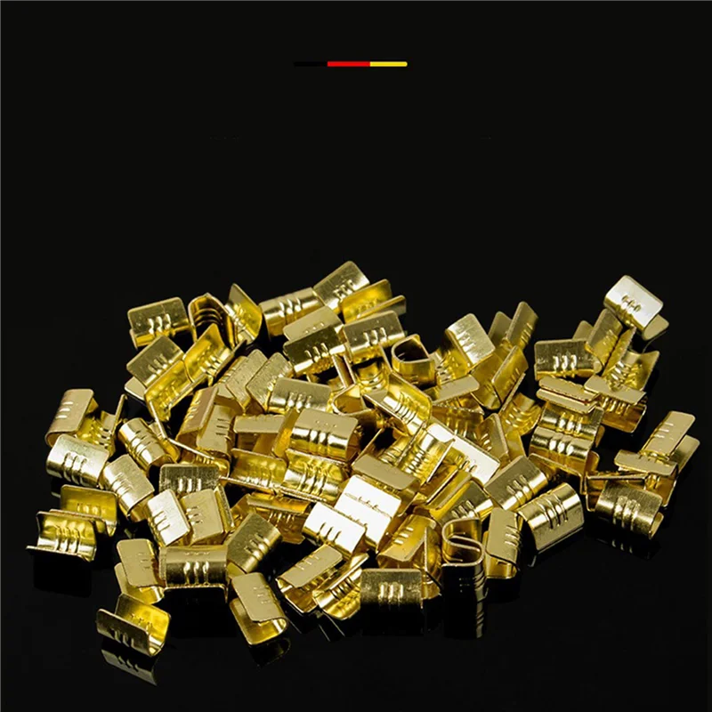 【CLEARANCE】2000Pc U Shape Copper Ring Terminals Crimp Kit Non-Insulated Assortment Cable Wire Spade Electric Butt Connector 454T