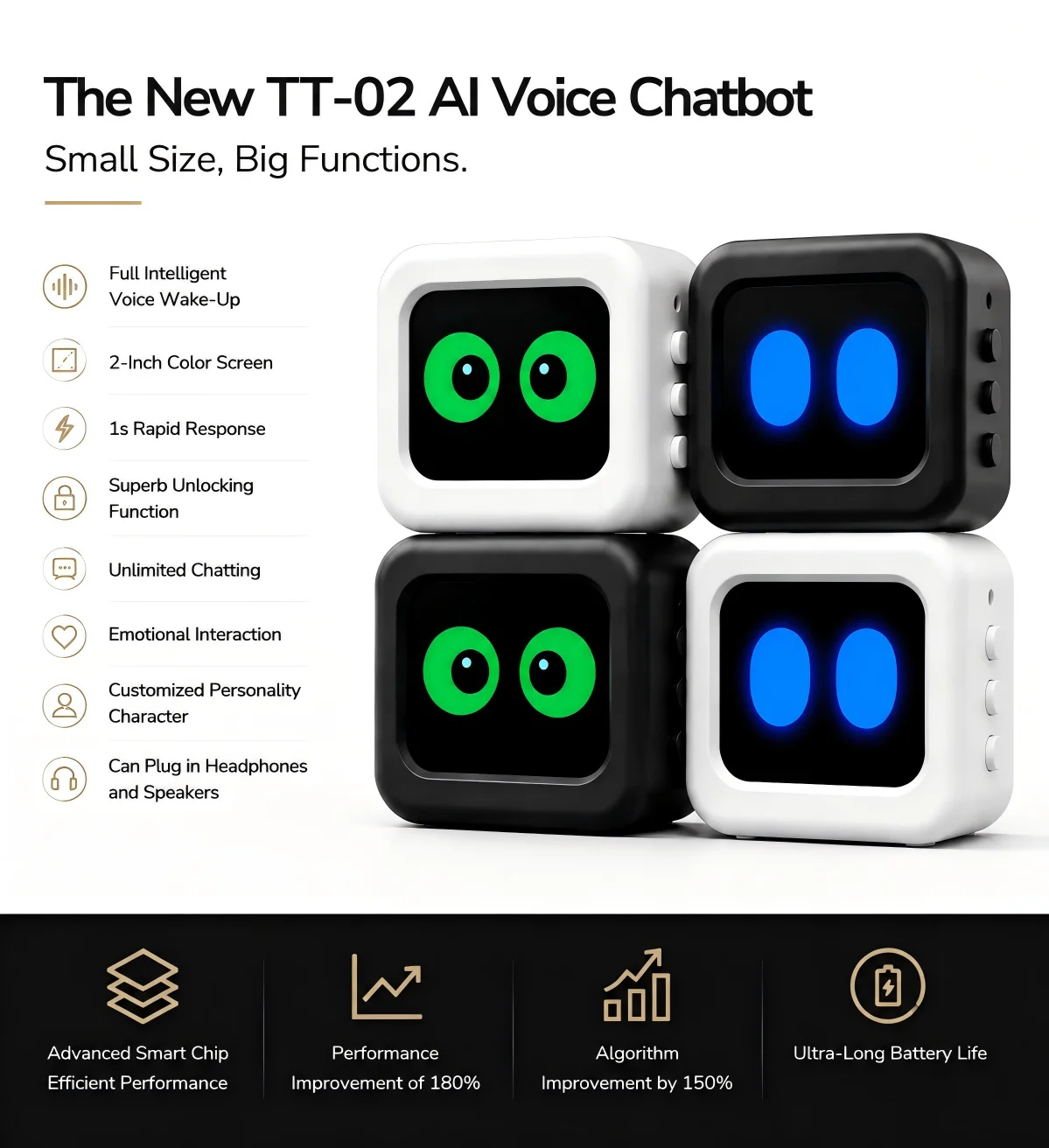 AI Chatbot AI Robot Free GPT Voice Companion Emotion Recognition Language Learning Multilingual Emotion Recognition Q&A Portable