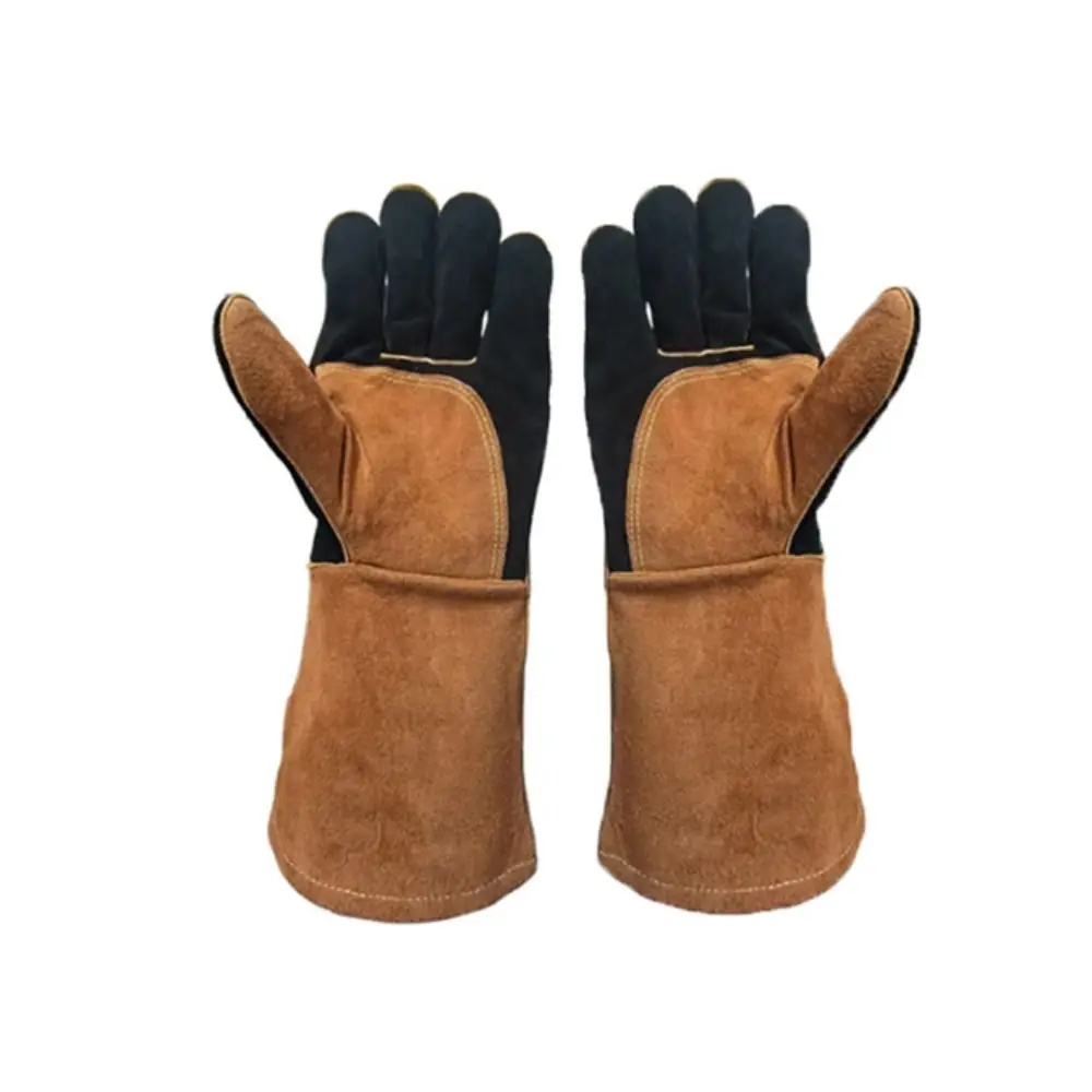 Heat-Resistant Electric Welding Gloves Anti-Splash Wear-Resistant Welding Gloves Thick Long-Term Protective