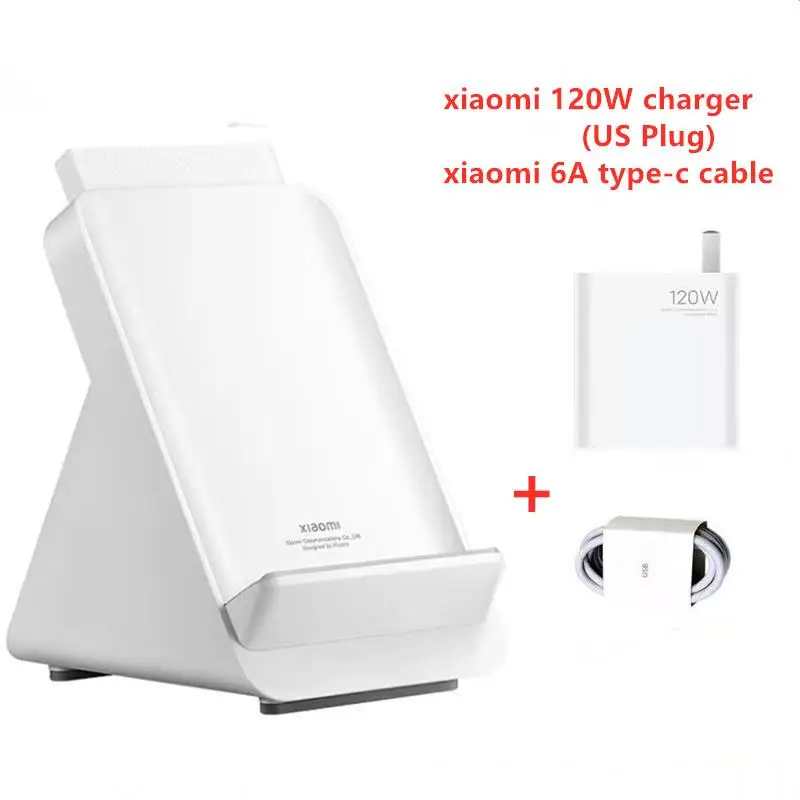 New! 80W Adaptive Wireless Charging Stand With 120W Charger and 6A Type-c Cable 80W Max Fast Wireless Charge