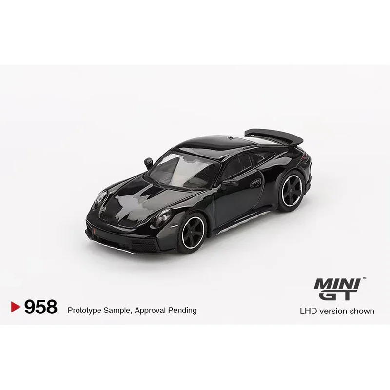 PreSale MINIGT 958 1:64 Porsche 911 992 Dakar Black Diecast Car Model Collection Toys