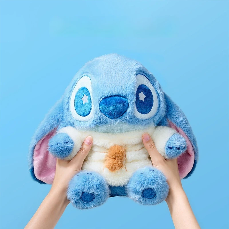 

Disney Stitch Warm Plush Doll Soft Fluffy Stuffed Animal Sitting Position Cute Cartoon Toy For Kids Birthday Gift Present