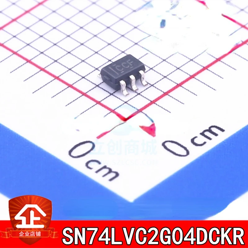 10pcs New and original SN74LVC2G04DCKR Screen printing:CC* SOT-363 The double inverter Logic chip SN74LVC2G04DCKR SOT-363 CC*