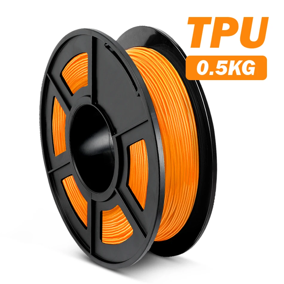 SUNLU 95A TPU Filament 3D Afdrukken 1.75MM 0.5KG Goede Flexibiliteit Niet-giftig Goede Aging Weerstand Geurloos Zachte Prints Speelgoed Schoenen