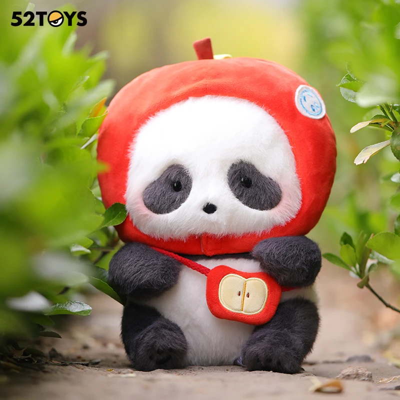 52TOYS Panda-Rollen-Plüschtier, Panda-Geschenk für Panda-Fans, süße Figuren, Sammlerspielzeug, Höhe: ca. 15 cm ~ 23 cm