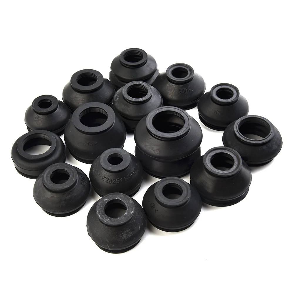 

28Pcs/set Black Rubber Ball Joint Boot Suspension Steering Dust Cover Track Tie Rod Linkage Kit Prolongs Tire Life