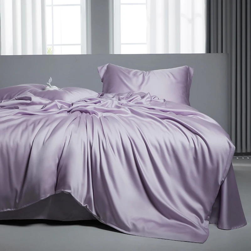 

New Arrival 2025 Luxury 100% Tencel Lyocell Bed Sets - High - Count High - Density, Pure and Simple, for 1.5m Double Bed