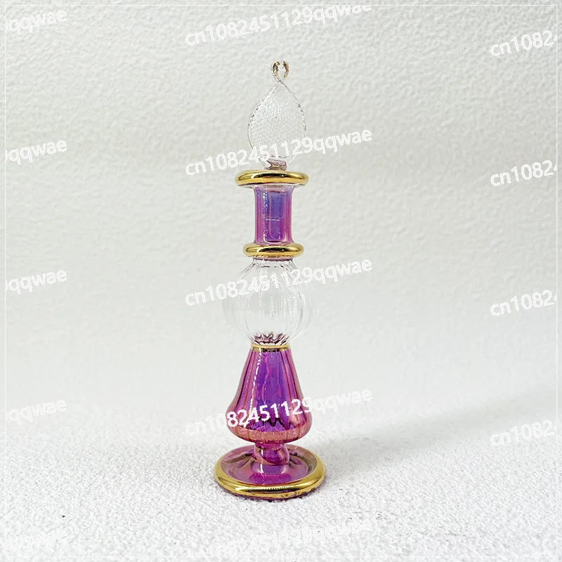 Egyptian perfume bottle, handmade 8cm flavor bottle, glass bottle for delicate ornaments, ornaments and souvenirs