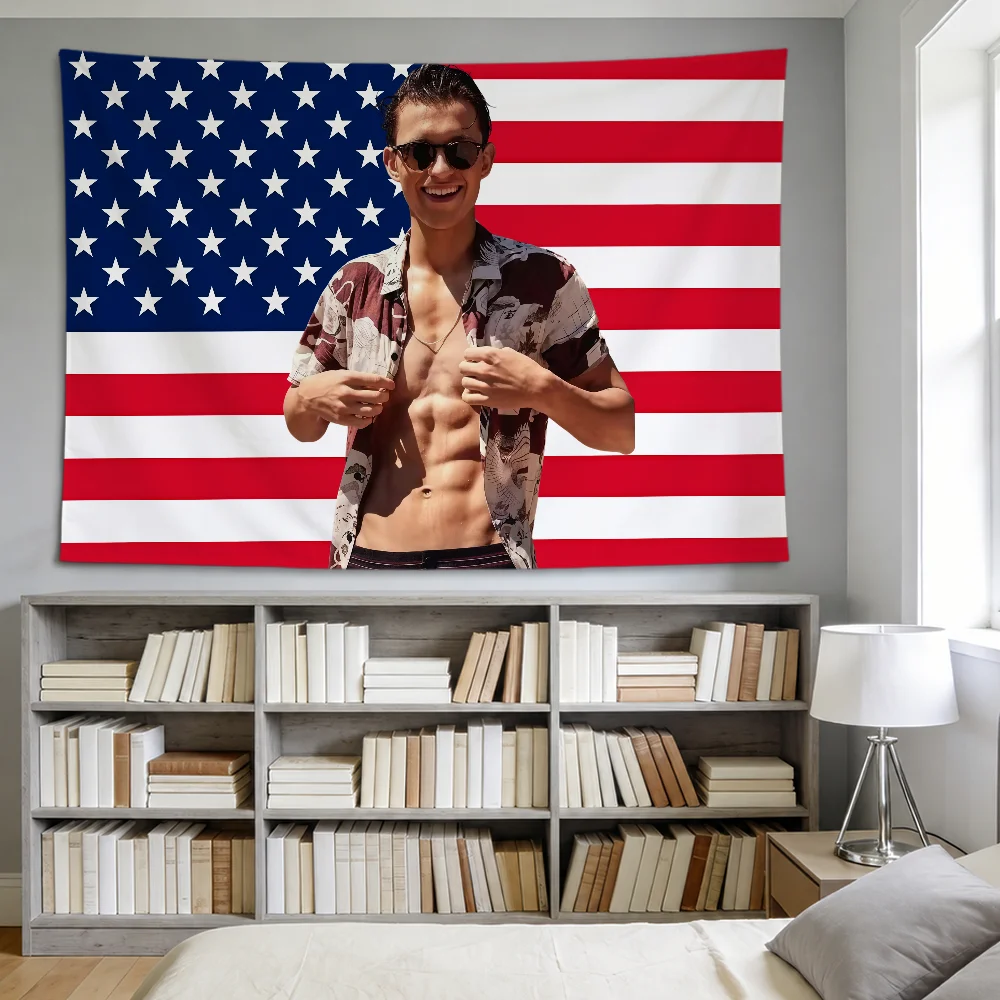 Actor T-Tom H-Holland Flag For Room Dorm Party Hogar Bedside Living Room Wall Hanging Garden Decor Banner Gift