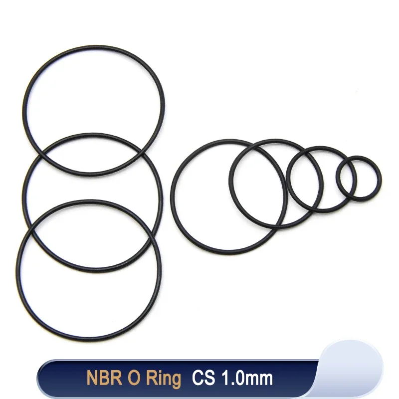 

50/100pcs NBR O Ring Nitrile Rubber Gasket Thickness CS 1mm OD 3~50mm Black Round O Type Corrosion Oil Resist Sealing Washer