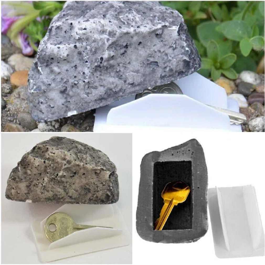 Garden Key Box Rock Hidden Hide In Stone Security Safe Storage Hiding Drop Shipping Mini Safe Box Mni locker