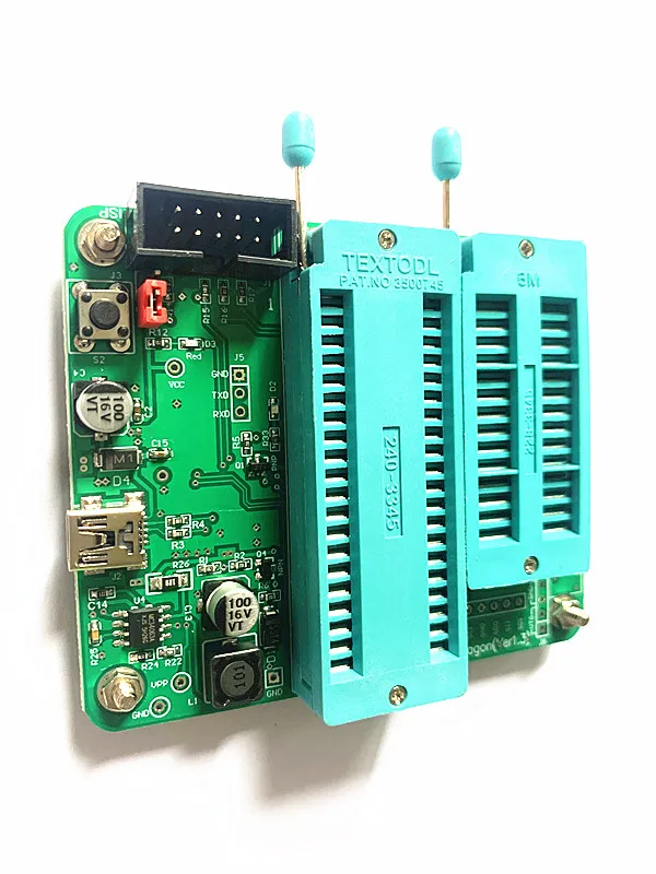 AVR high-voltage programmer, high-voltage serial USB to serial port, ISP STK500 four-in-one parallel Three-in-one