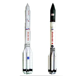 78cm Soviet Proton Rocket 3D Paper Model Space Library Papercraft Handmade Toy for Children