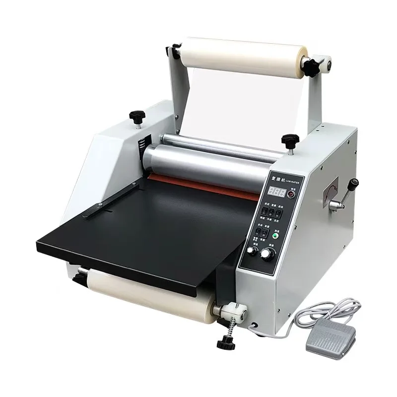 Hot and Cold Roll Laminating Machine Digital Control Single & Double Side Laminator for Photo Poster Document Film Lamination