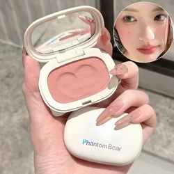 Cream Matte Blusher Rouge Rubores Cute Mousse Blush Cheek Bronzer Contour Waterproof High Pigment Highlights Korean Makeup Dupes