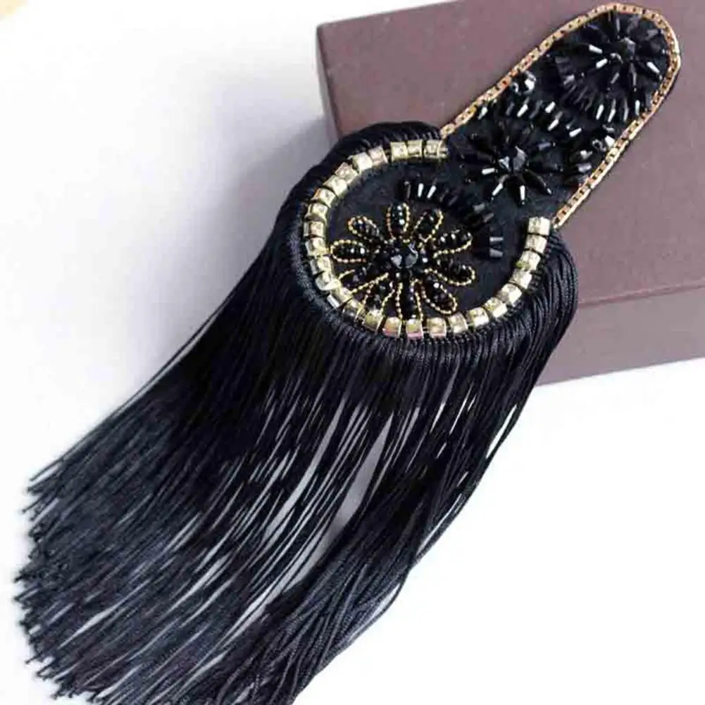 Stylish 2 Colors Clothing Epaulette Decorative Tassel Epaulette Suit Dress Shoulder Accessories Clothing Accessories