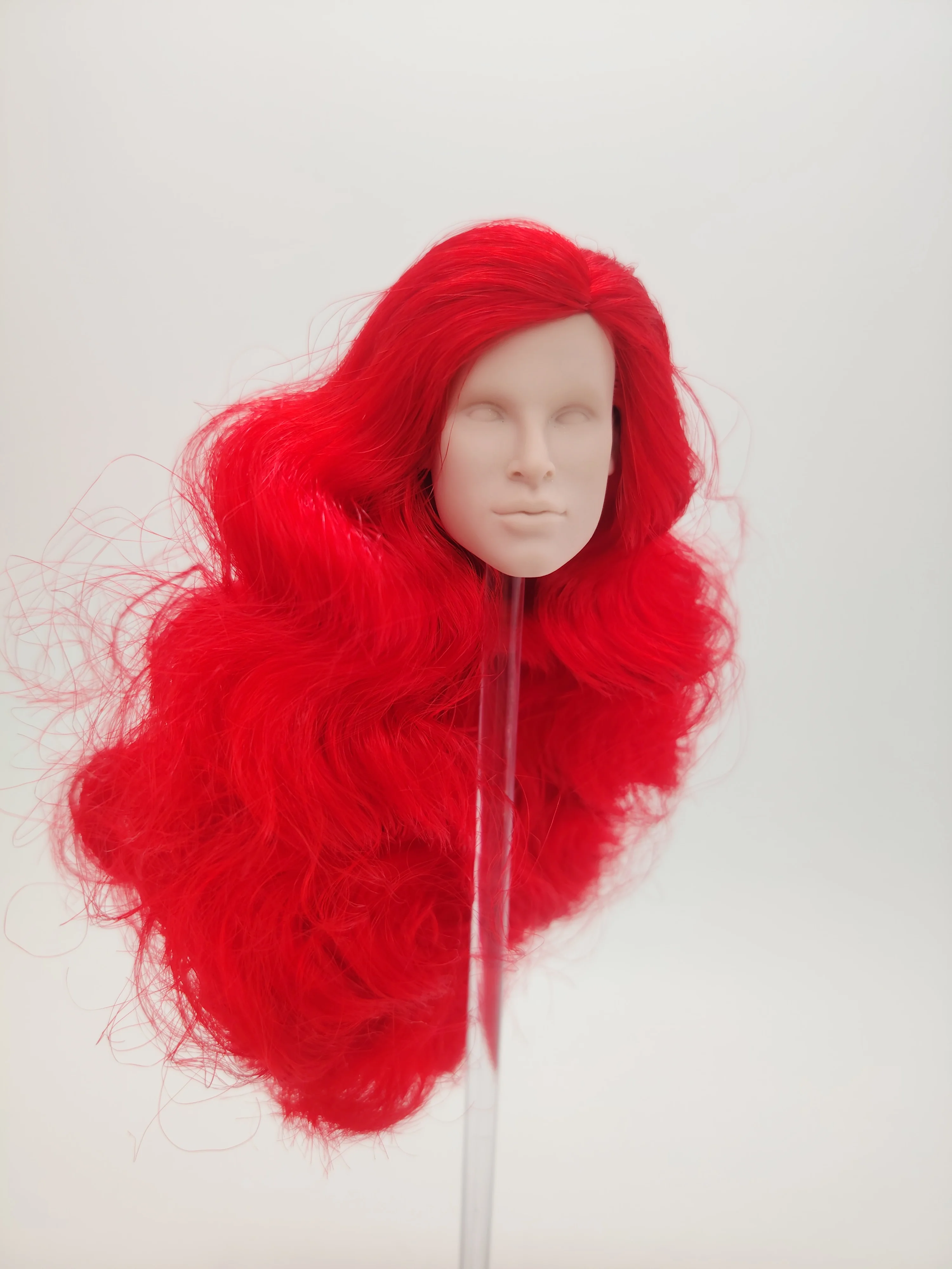 

Модная королевская цветная надувная красная волосы Reroot, японская кожа, масштаб 1/6, целостность, нигель, Север, неокрашенная мужская голова куклы