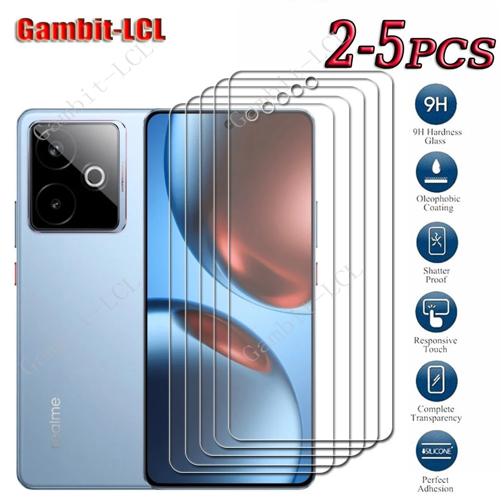 2-5PCS 9H HD Tempered Glass For Realme GT 7T 6.8