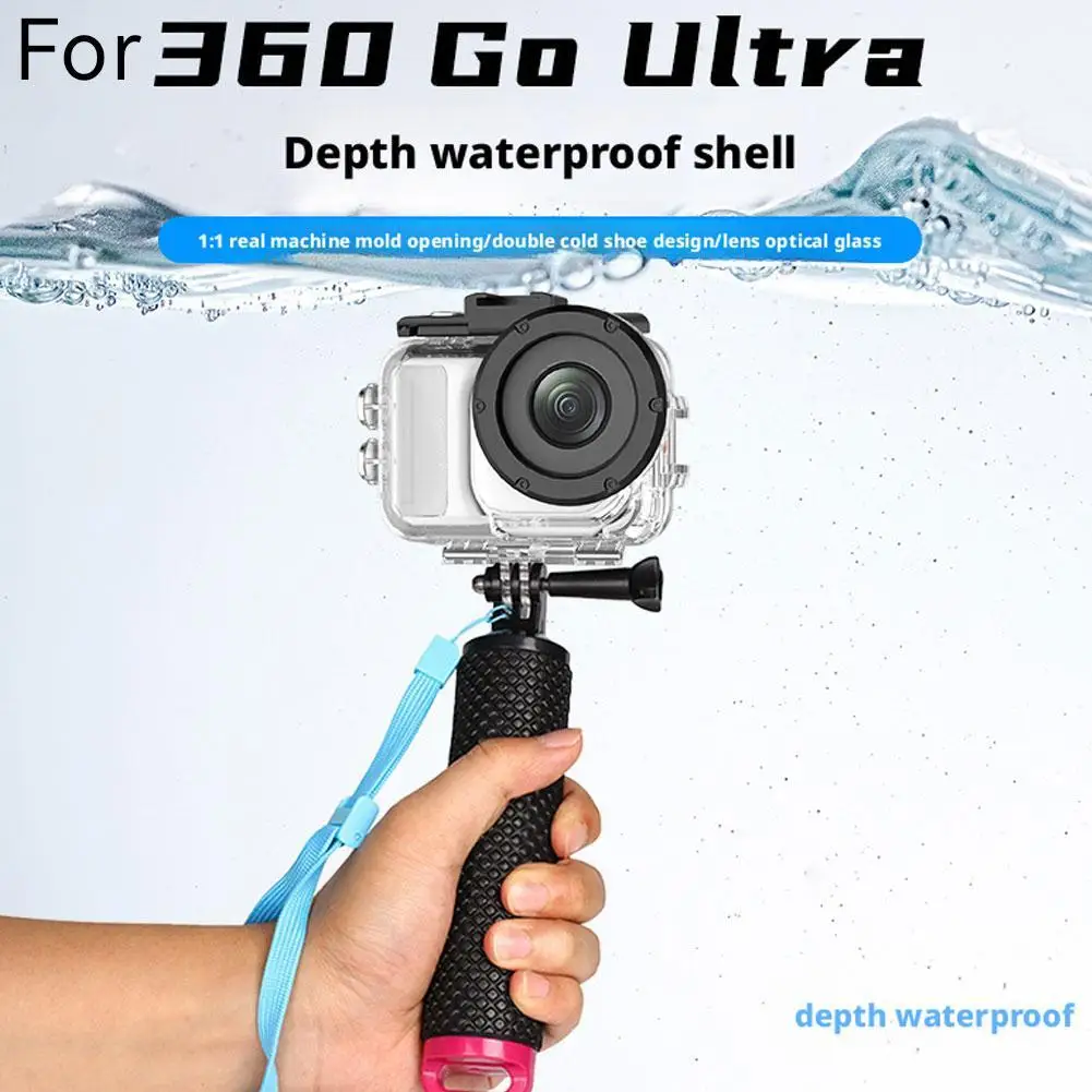 

For Insta360 Go Ultra Waterproof Case Action Camera Diving Case Optical Glass Prevents Fogging Underwater 45M Camera Accessories