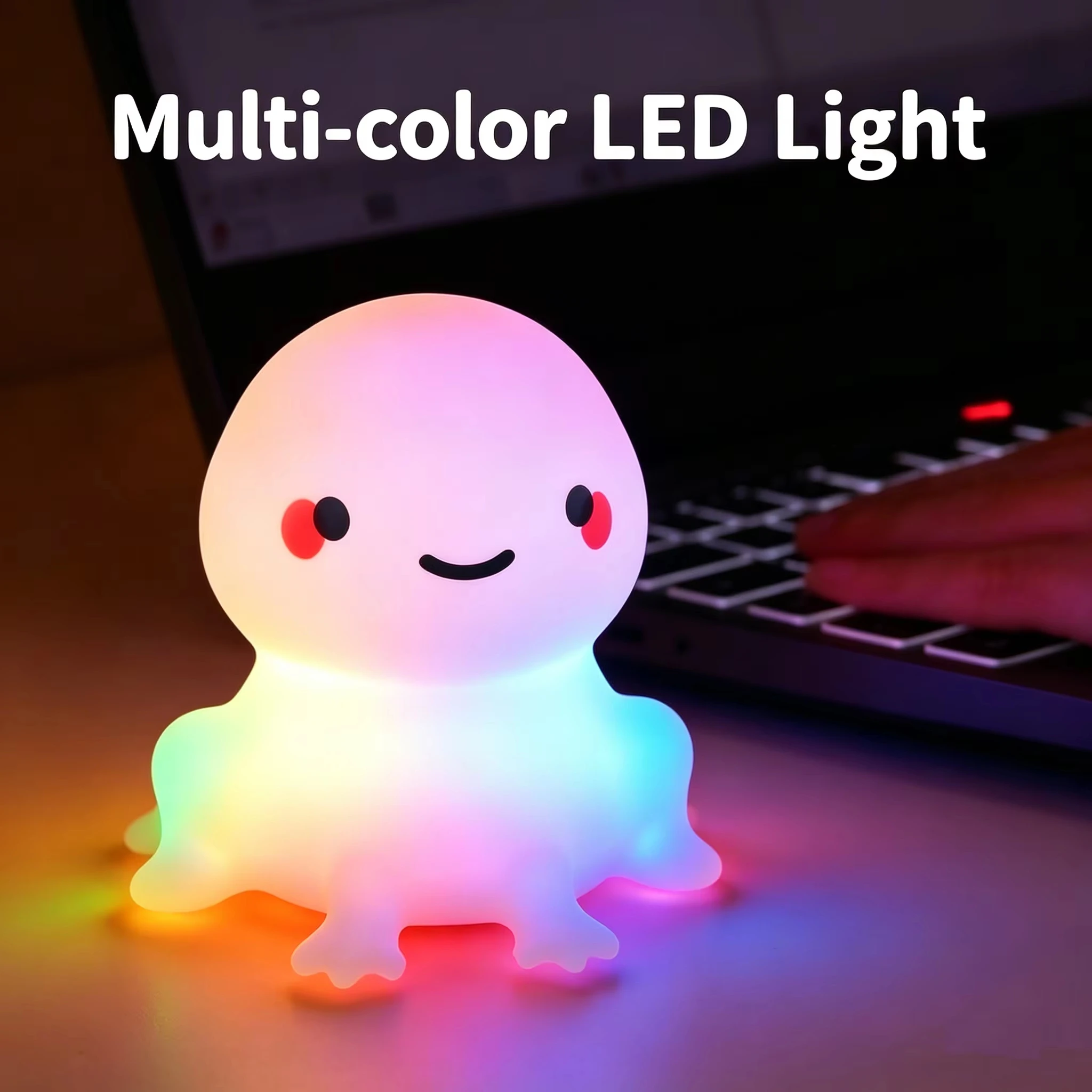 Veilleuse Canard DoDo, Lampe Canard Mignonne, Veilleuse Rechargeable à Intensité Réglable, Lampe de Chevet LED en Silicone Tactile pour Chambre d'Enfant