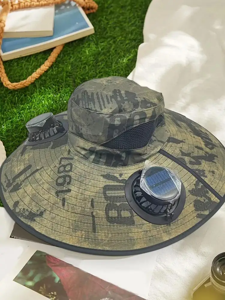 قبعة شمسية بحافة واسعة للاستخدام الخارجي مع 2 قبعة دلو شمسية للرجال والنساء قبعة شمسية قابلة للطي مع عصابة رأس قابلة للتعديل لصيد الأسماك