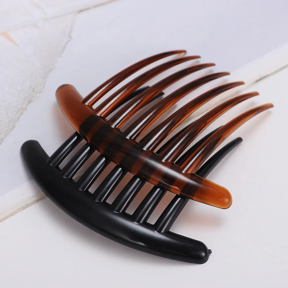 

20 Pcs Seven Tooth CombInserted Women Headdress Unbreakable Plastic Durable Party Wedding Accessories Hair Toppers