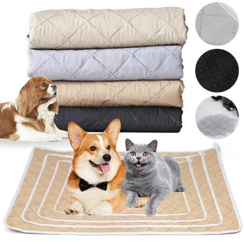 

Dog Pee Pad Blanket Reusable Absorbent Diaper Washable Puppy Training Pad Pet Bed Urine Mat for Pet Car Seat Cover 강아지 카시트