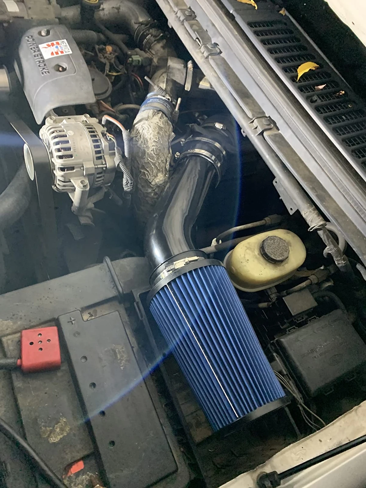 Tubo e filtro de admissão de ar frio para arrast5-2003 F250 F350 F450 Super Duty 7.3L Powerstroke Diesel AF-1018