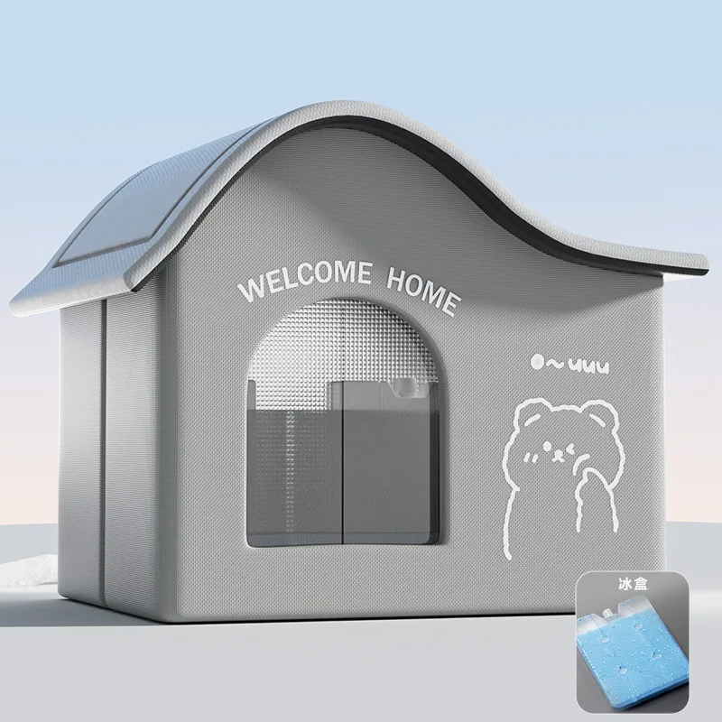 Gatos refrescantes no verão, frescos e refrescantes no verão, casas com ar condicionado, camas para gatos, cães pequenos e médios, camas para cães