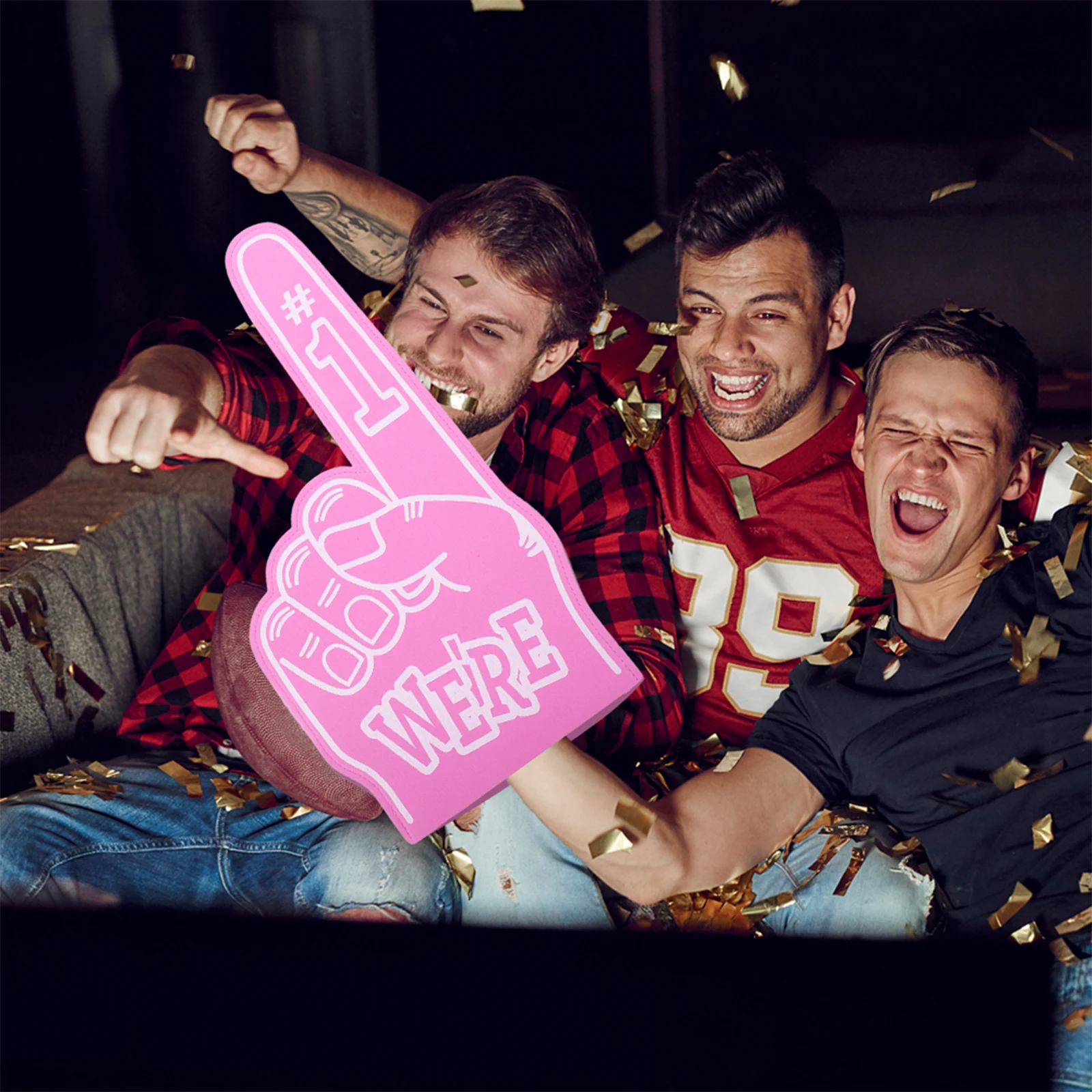 3 قطعة دعائم التشجيع خفيفة الوزن لأصابع الرغوة السائبة هدايا الحفلات الرياضية للبالغين رغوة